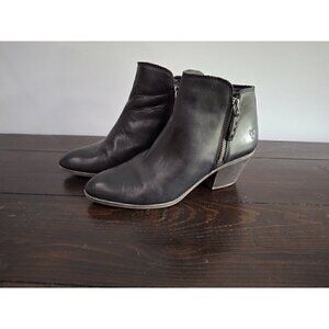 Frye Black Leather Judith Ankle Boots/Pre-owned, Sz 6.5M